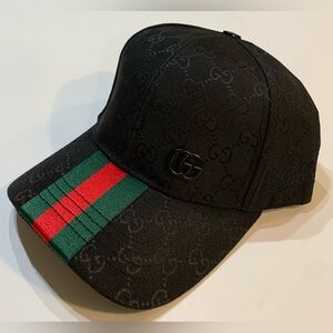 Black Gucci GG Hat